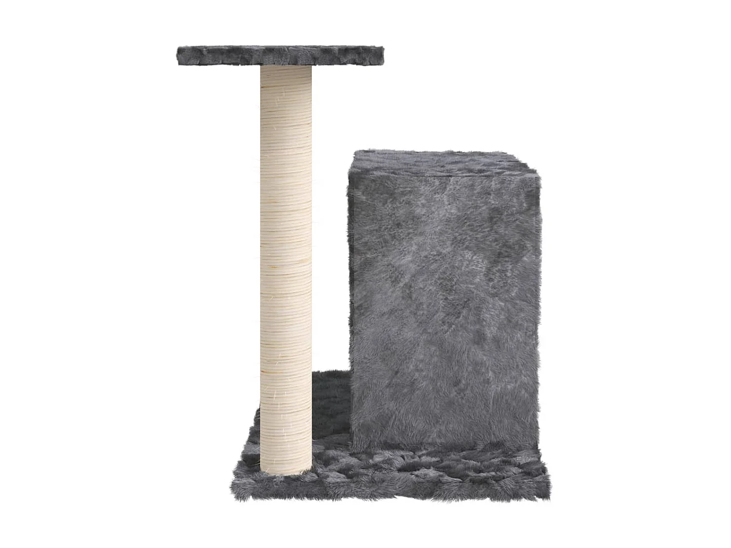 Arbre à chat avec griffoir en sisal Gris foncé 51 cm OFR68464 BonneVie Meuble