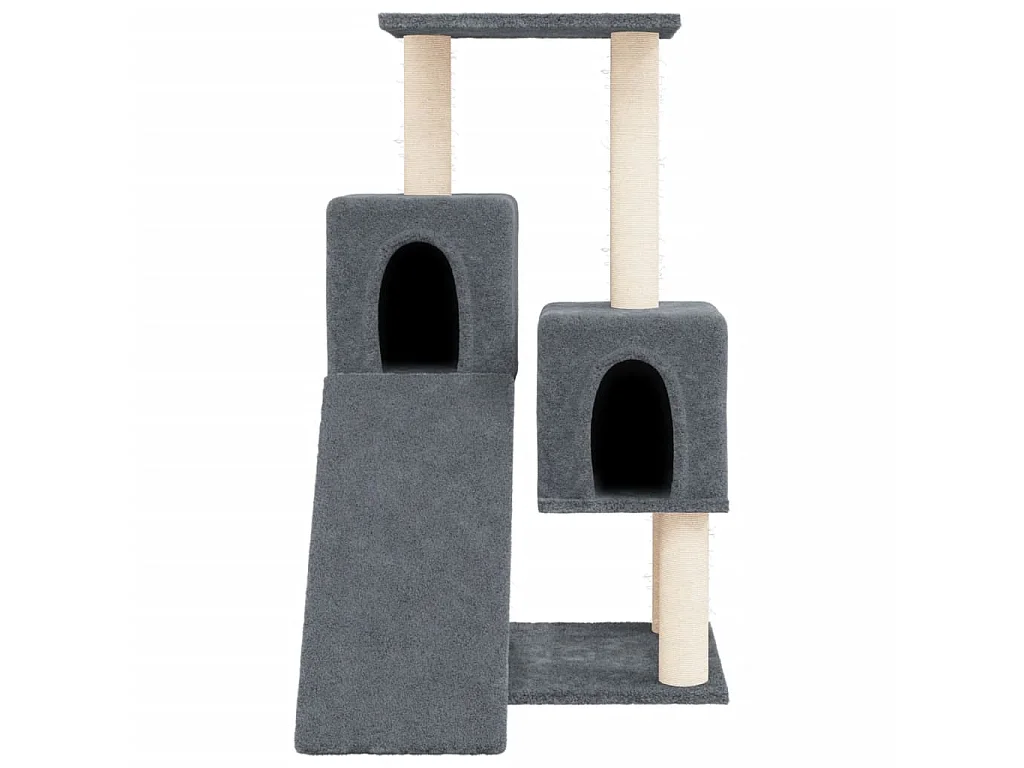 Arbre à chat avec griffoirs en sisal Gris foncé 82 cm OFR20704 BonneVie Meuble