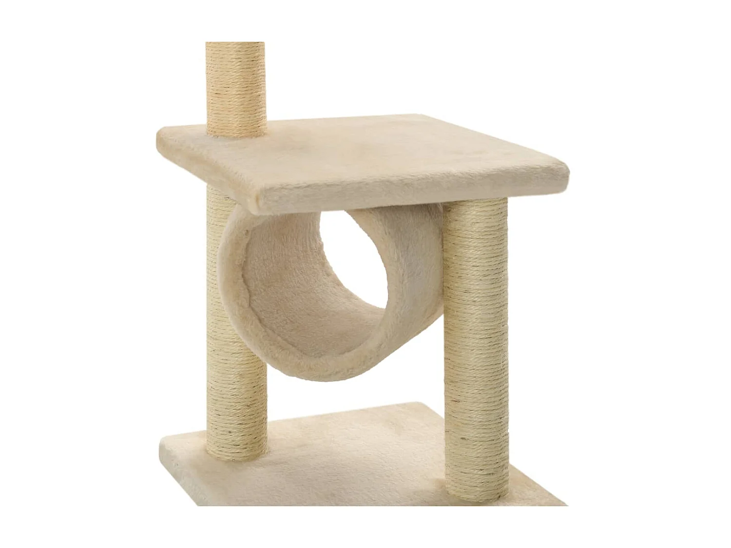 Arbre à chat avec griffoirs en sisal 65 cm Beige OFR18384 BonneVie Meuble
