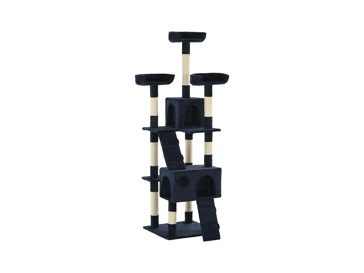 Arbre à chat avec griffoirs en sisal 170 cm Bleu OFR34377 BonneVie Meuble