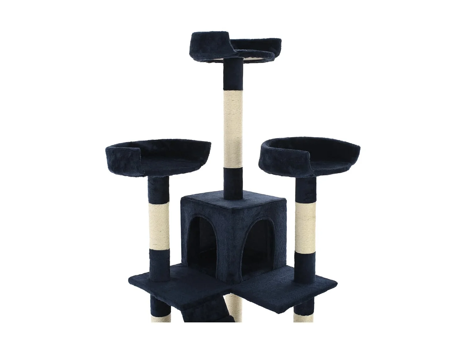 Arbre à chat avec griffoirs en sisal 170 cm Bleu OFR34377 BonneVie Meuble