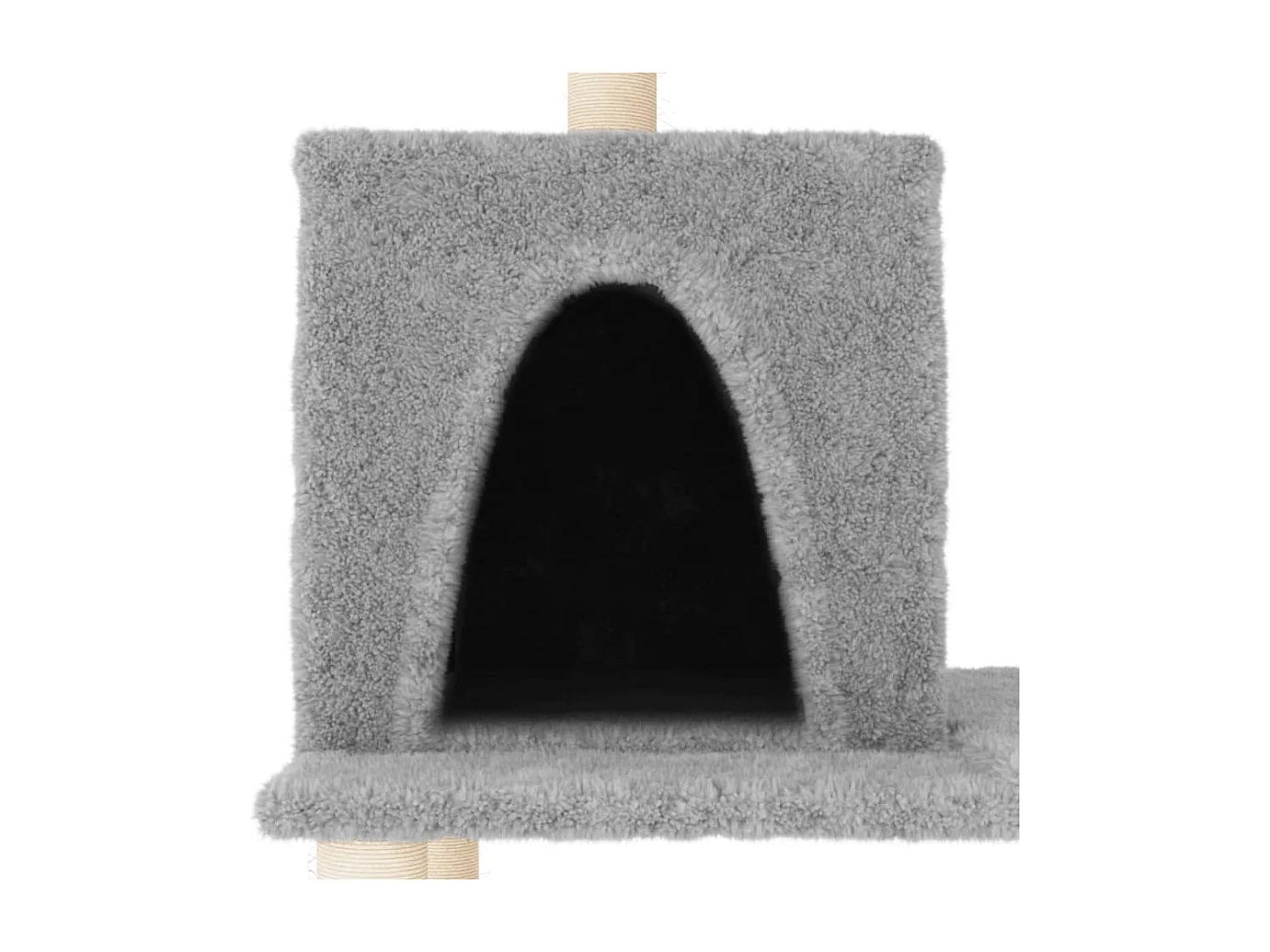 Arbre à chat avec griffoirs en sisal Gris clair 167 cm OFR67778 BonneVie Meuble