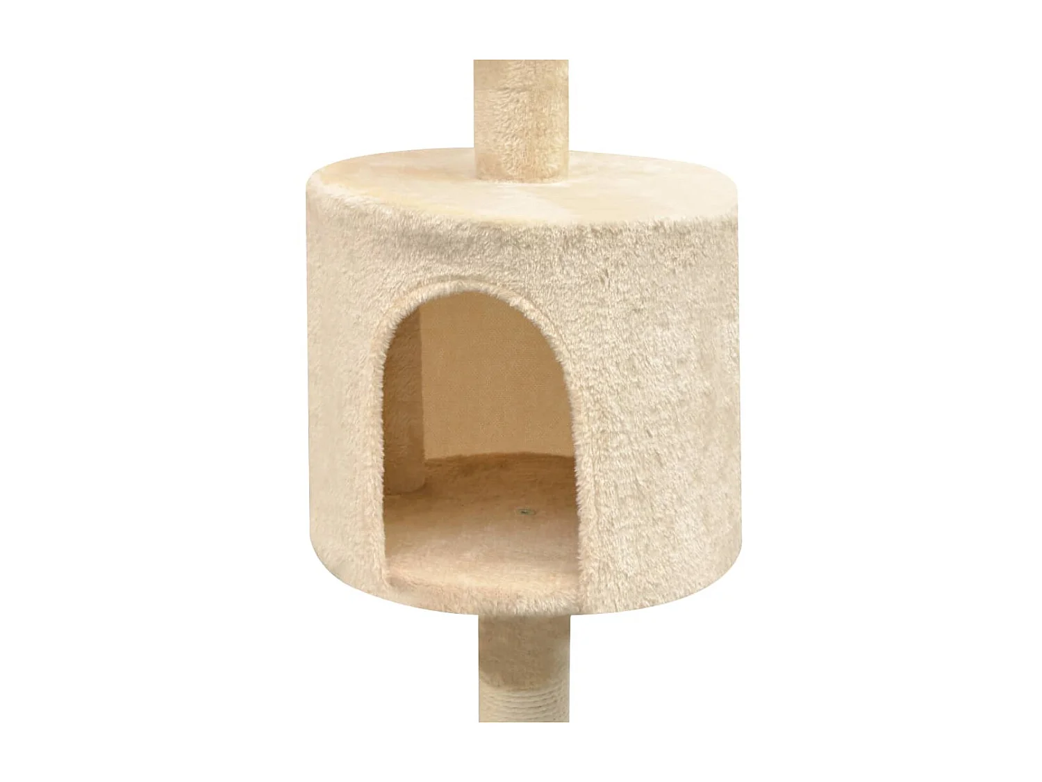 Arbre à chat avec griffoirs en sisal 125 cm Beige OFR69724 BonneVie Meuble