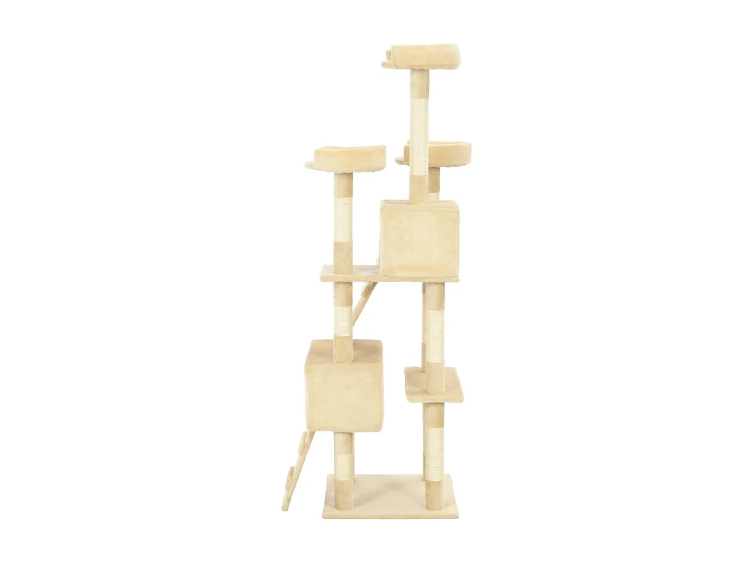 Arbre à chat avec griffoirs en sisal 170 cm Beige OFR16762 BonneVie Meuble
