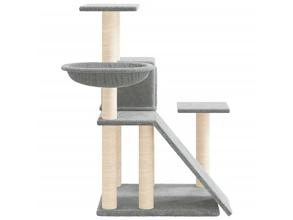 Arbre à chat avec griffoirs en sisal Gris clair 82 cm OFR88638 BonneVie Meuble