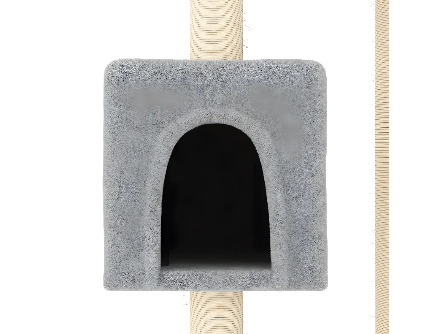 Arbre à chat avec griffoirs en sisal Gris clair 104 cm OFR19186 BonneVie Meuble