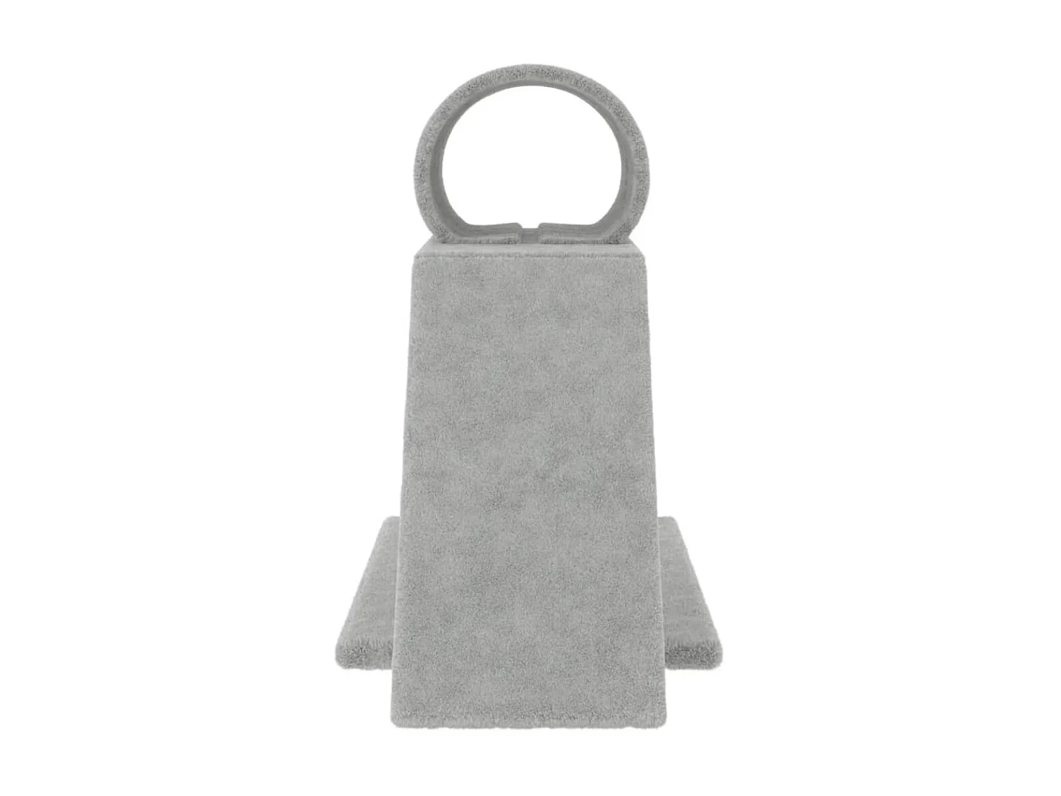 Rascador para gatos con túnel y escalera gris claro 55,5 cm ES846397