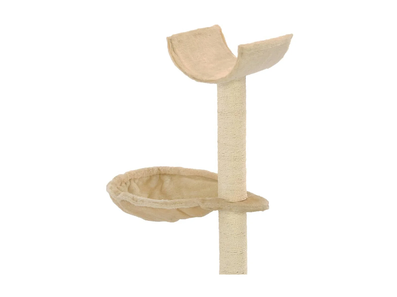 Árvore para gatos c/ postes arranhadores sisal 105 cm bege PT166103