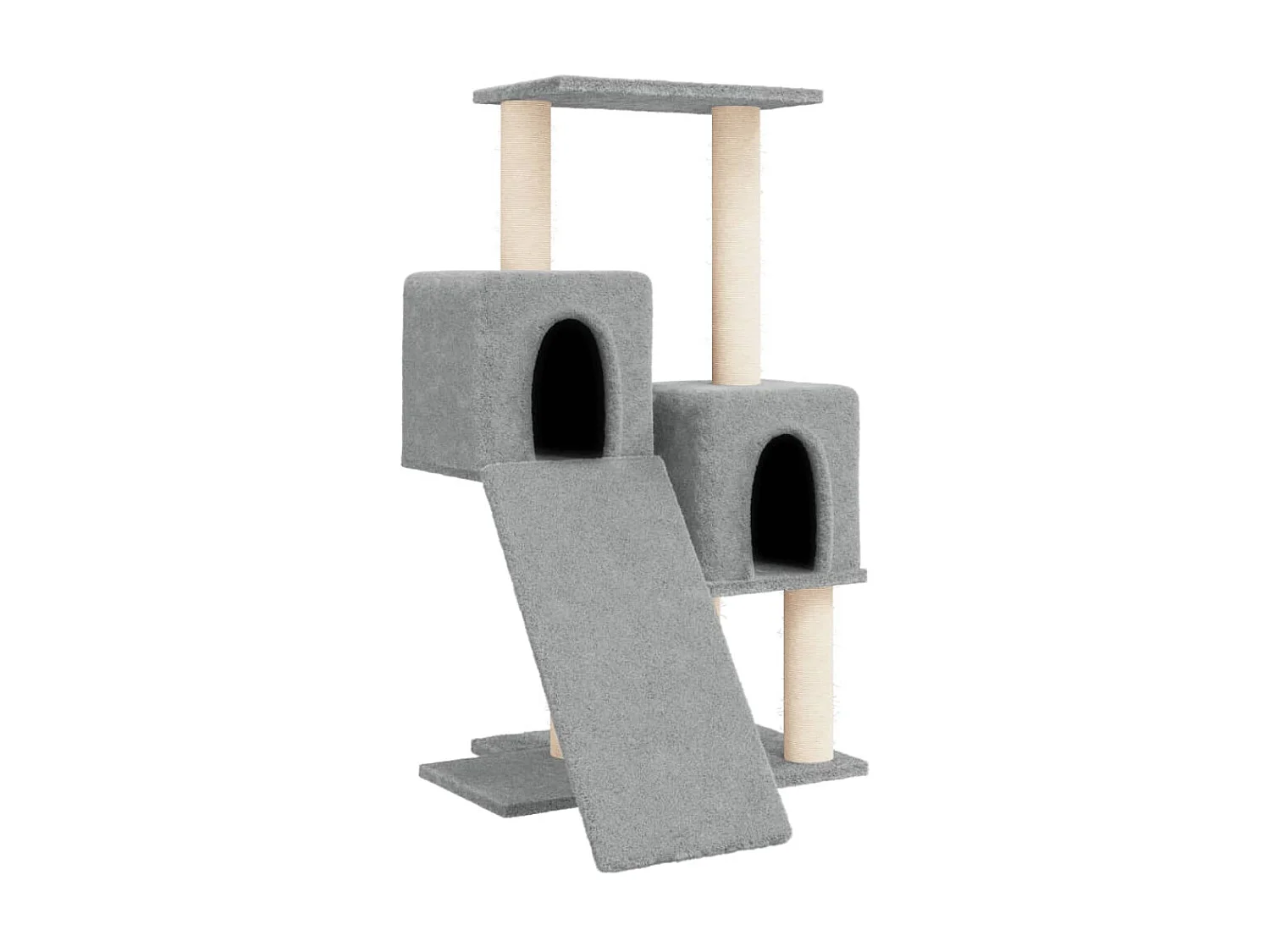 Arbre à chat avec griffoirs en sisal Gris clair 82 cm OFR34359 BonneVie Meuble