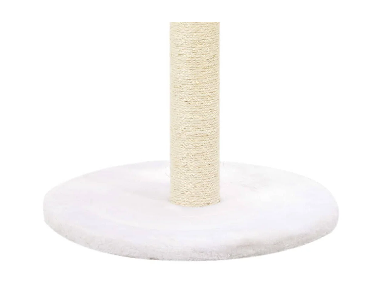 Rascador para gatos con poste de sisal madera natural de sauce ES872245