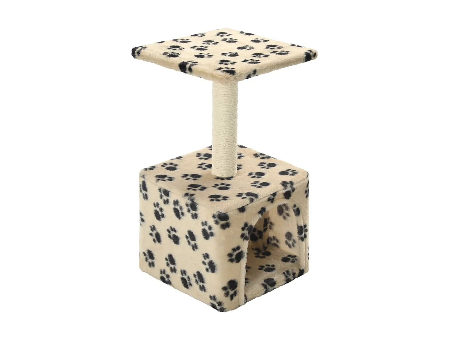 Árvore para gatos c/postes arranhadores sisal 55 cm bege PT730215