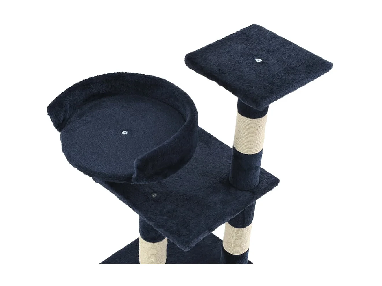 Arbre à chat avec griffoirs en sisal 65 cm Bleu OFR48776 BonneVie Meuble