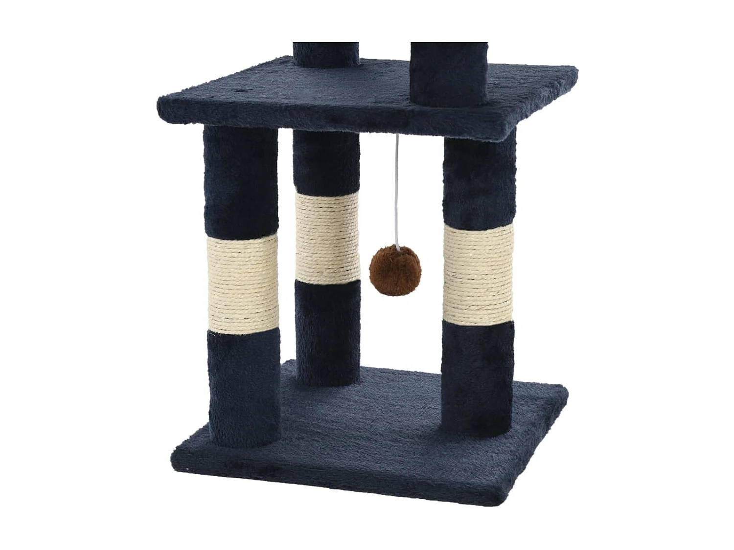 Arbre à chat avec griffoirs en sisal 65 cm Bleu OFR48776 BonneVie Meuble