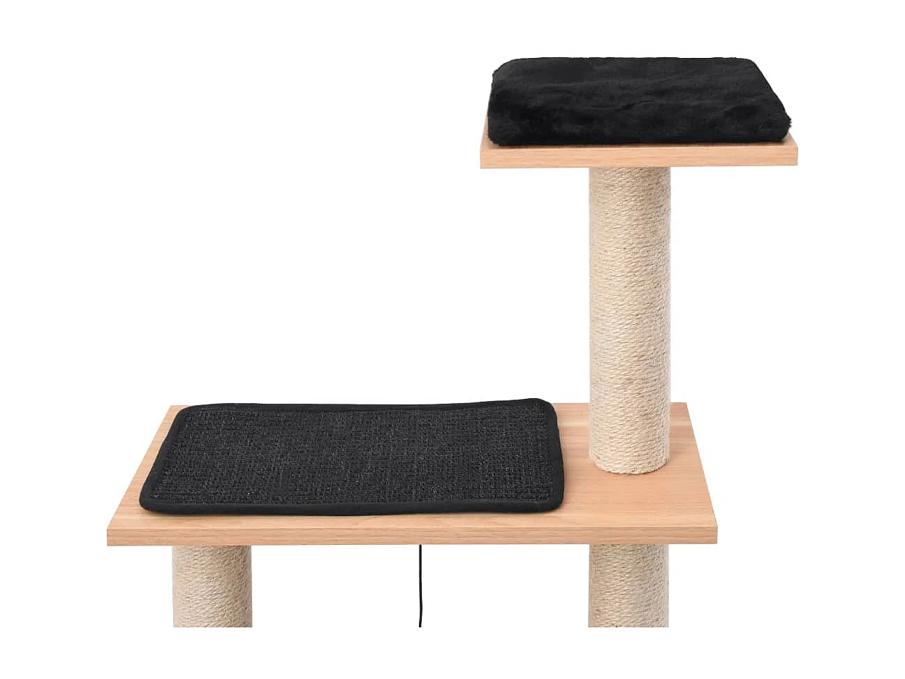 Rascador para gatos con alfombra rascadora de sisal 123 cm ES590464