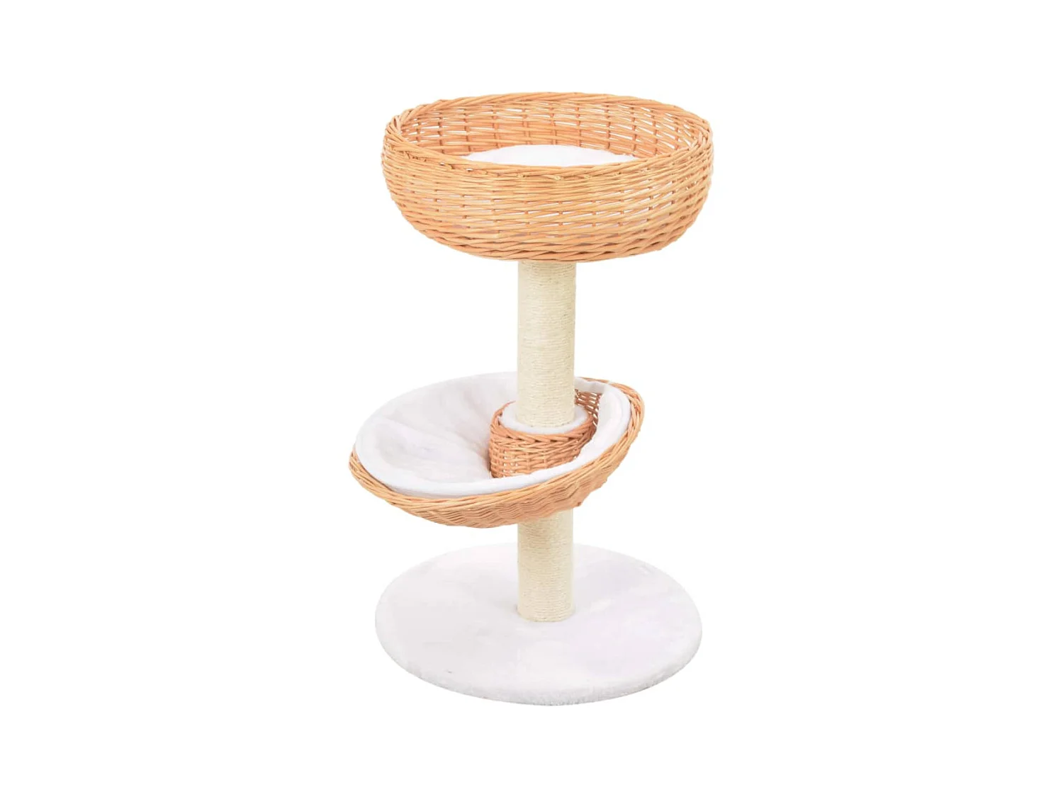 Arbre à chat avec griffoir en sisal Naturel Bois de saule OFR62247 BonneVie Meuble