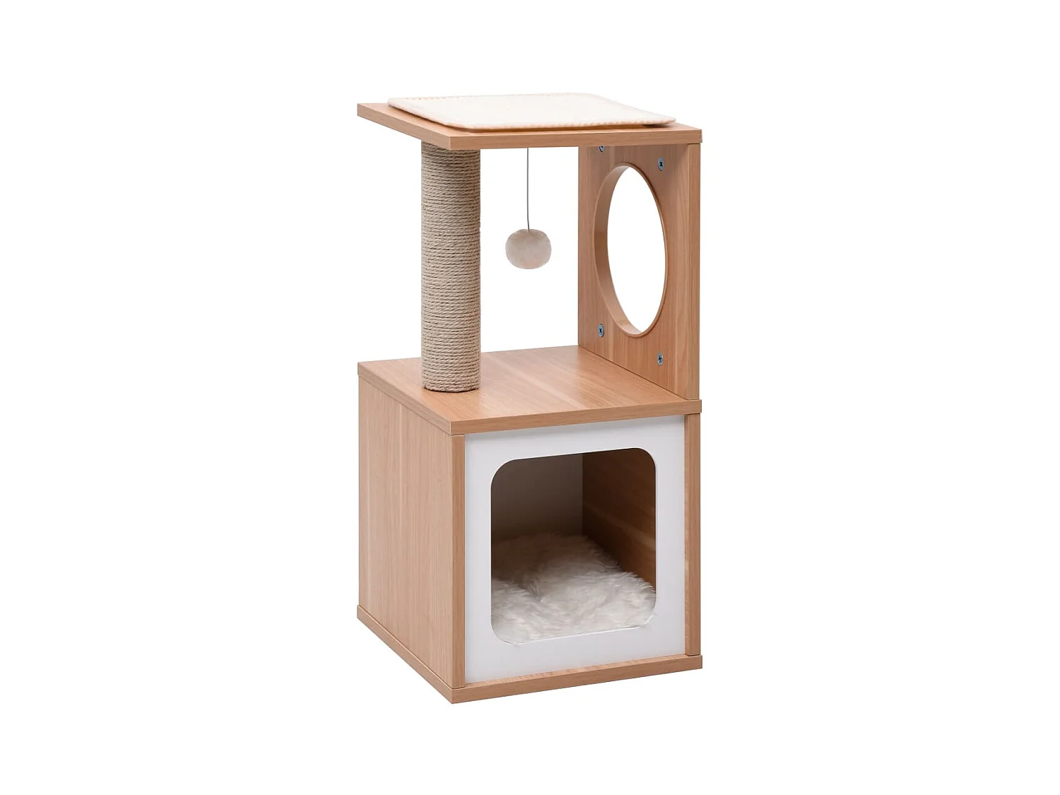 Arbre à chat avec tapis à gratter en sisal 60 cm OFR68300 BonneVie Meuble