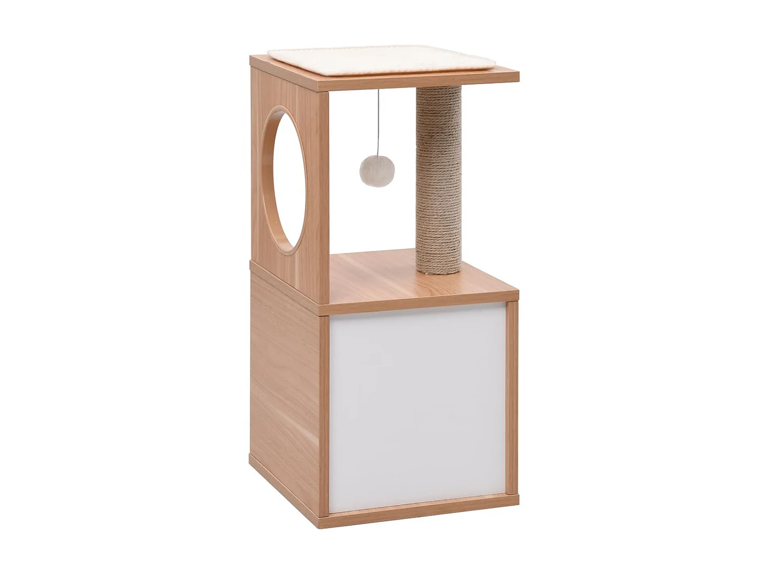 Arbre à chat avec tapis à gratter en sisal 60 cm OFR68300 BonneVie Meuble