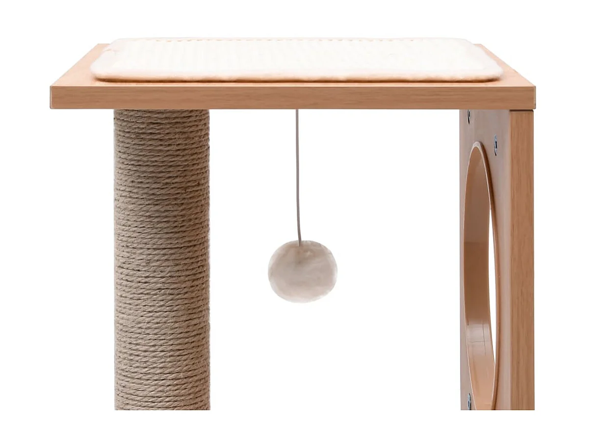 Arbre à chat avec tapis à gratter en sisal 60 cm OFR68300 BonneVie Meuble