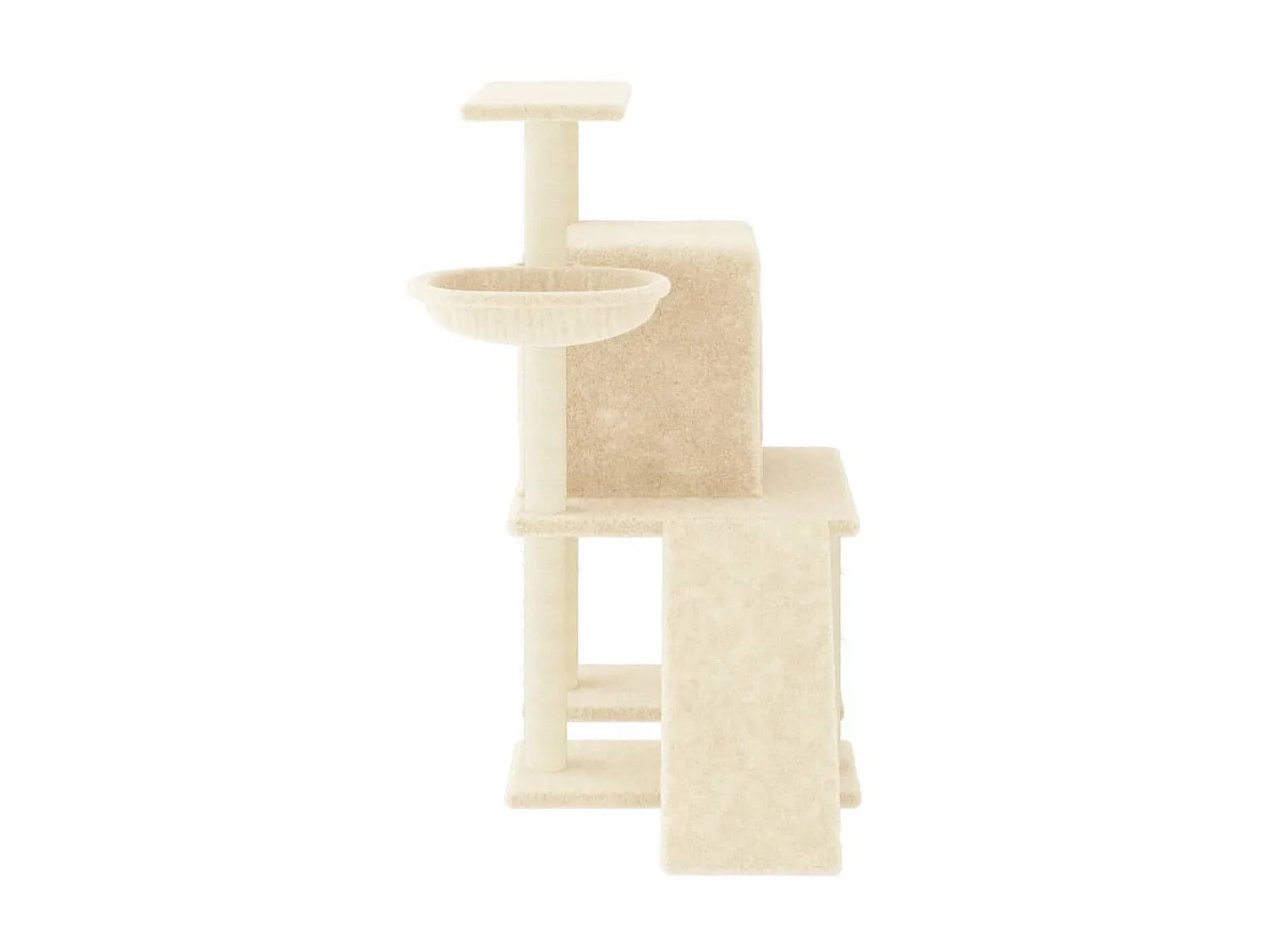 Arbre à chat avec griffoirs en sisal Crème 96,5 cm OFR81095 BonneVie Meuble