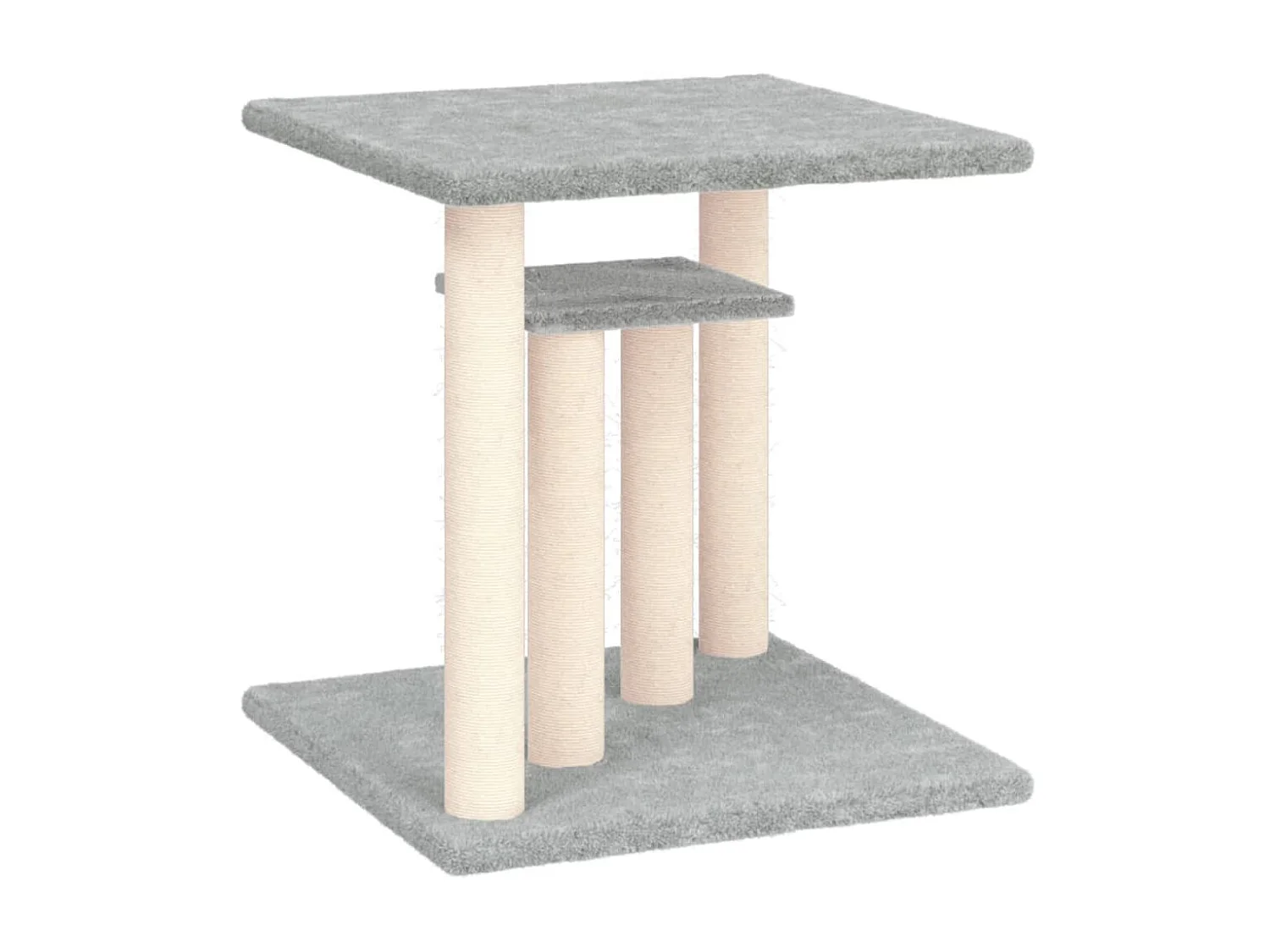 Arbres à chat avec plates-formes gris clair 50 cm OFR96936 BonneVie Meuble
