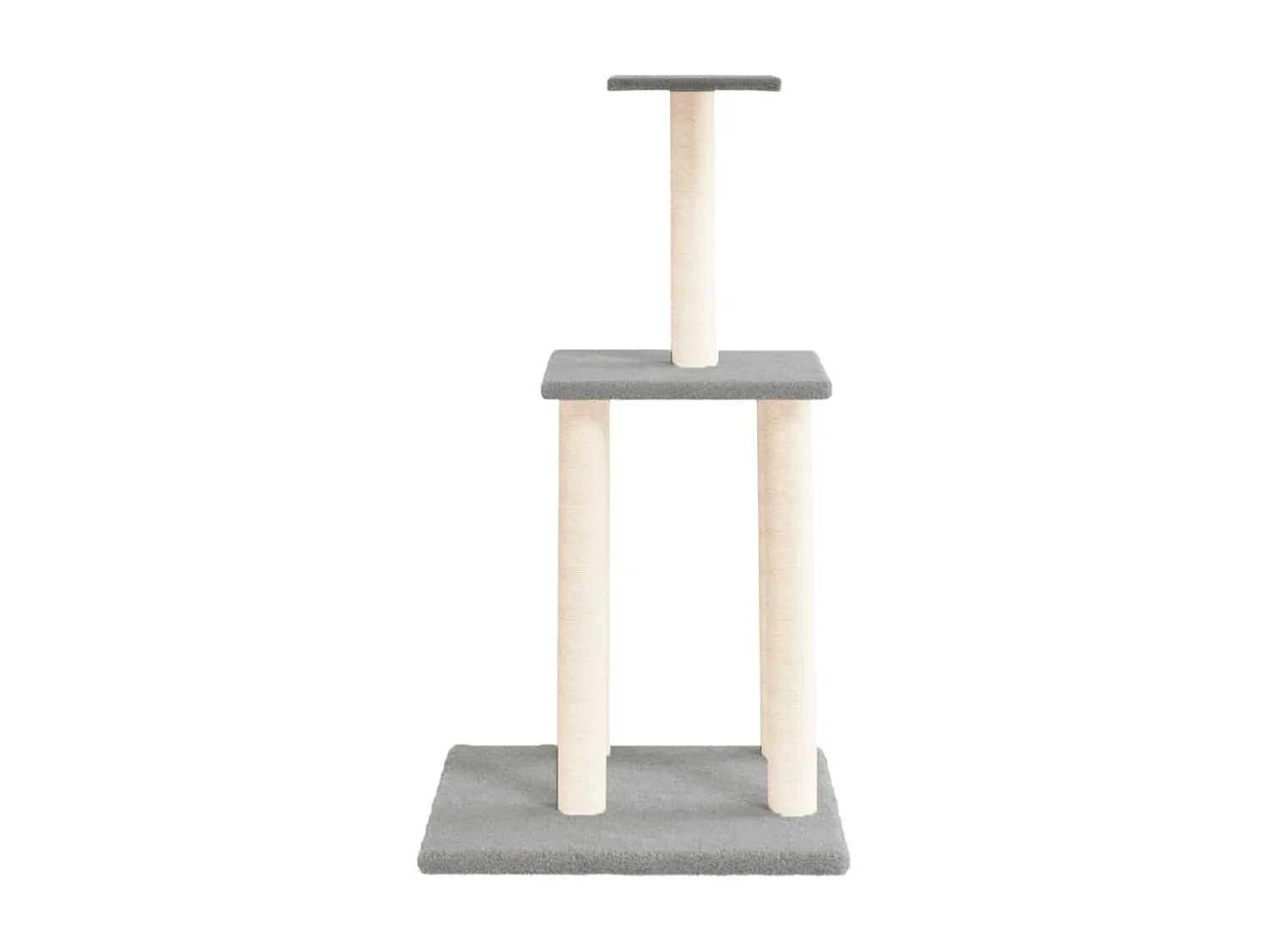 Arbre à chat avec griffoirs en sisal gris clair 85,5 cm OFR46588 BonneVie Meuble