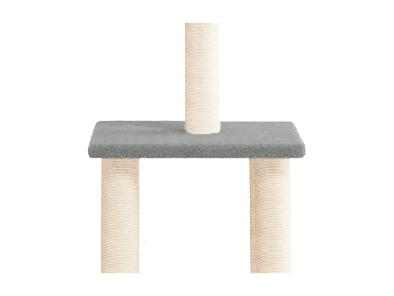 Arbre à chat avec griffoirs en sisal gris clair 85,5 cm OFR46588 BonneVie Meuble