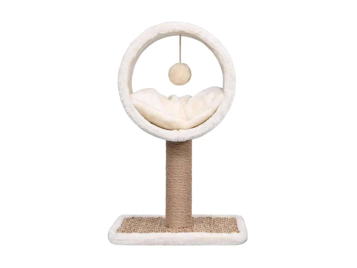 Arbre à chat et tunnel supérieur et jouet 56 cm Herbiers marins OFR90986 BonneVie Meuble