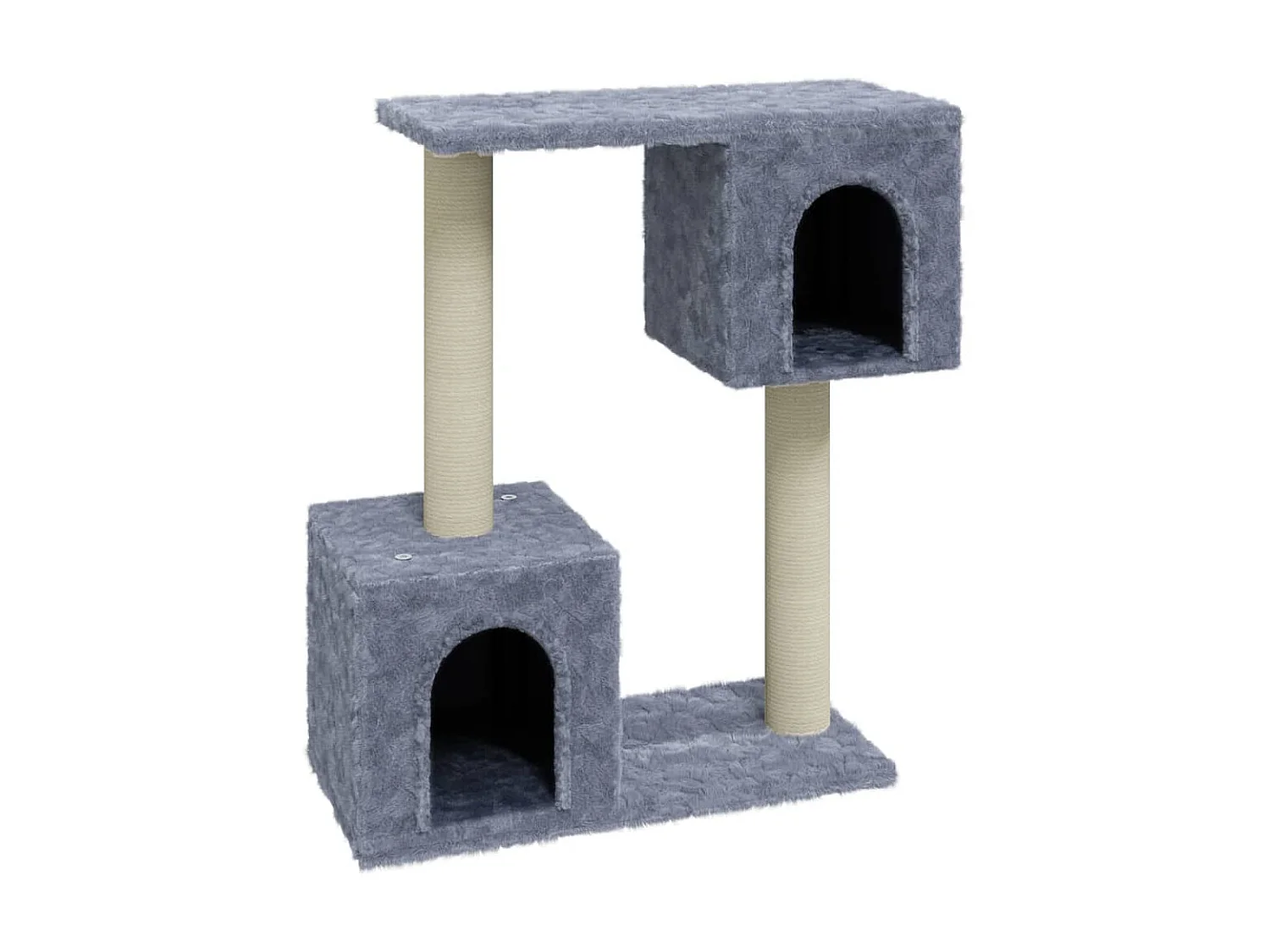 Arbre à chat avec griffoirs en sisal Gris clair 60 cm OFR48552 BonneVie Meuble
