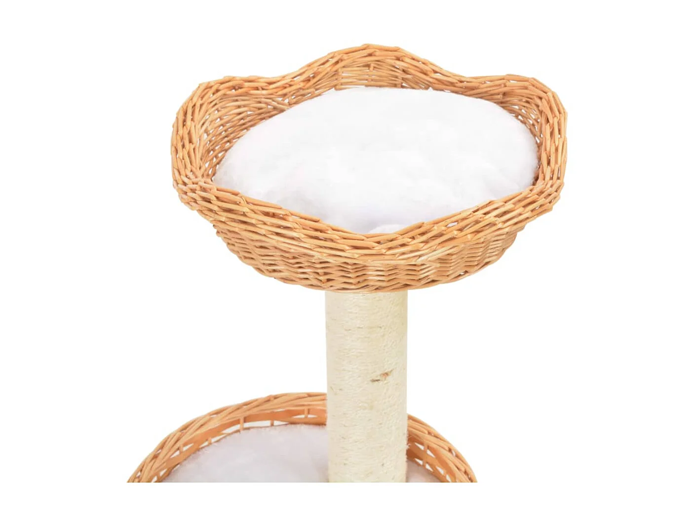 Árvore para gatos c/ postes arranhadores madeira de salgueiro PT366152