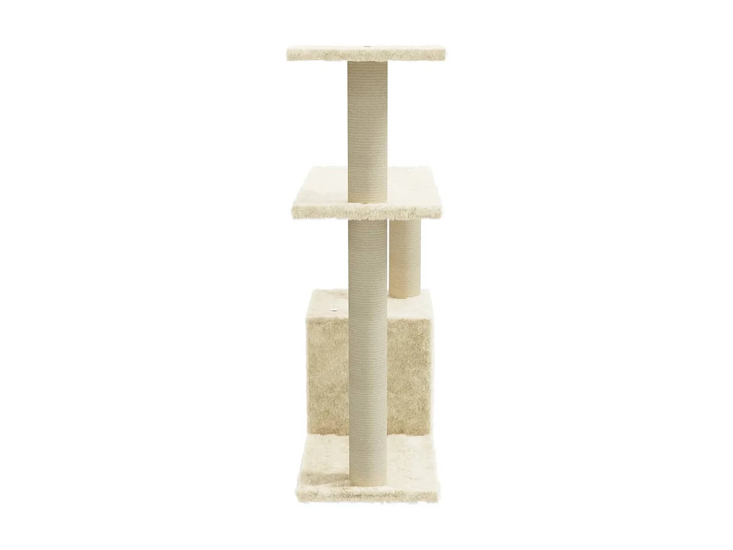 Rascador para gatos con postes de sisal crema 70 cm ES247070