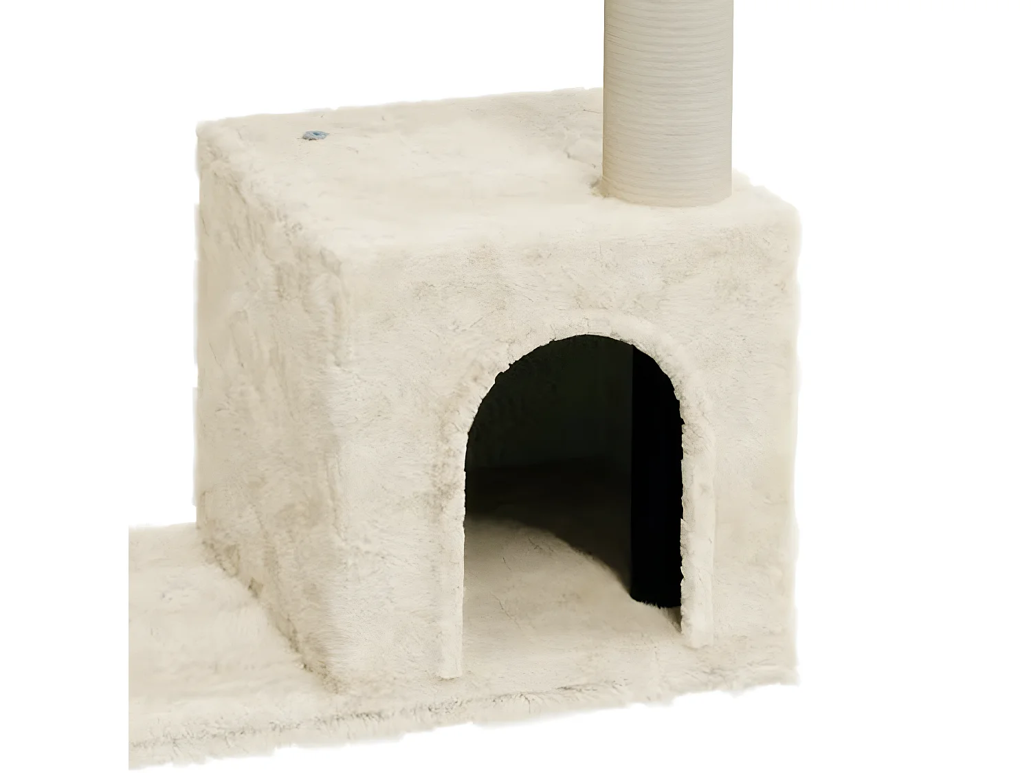 Arbre à chat avec griffoirs en sisal Crème 70 cm OFR54368 BonneVie Meuble