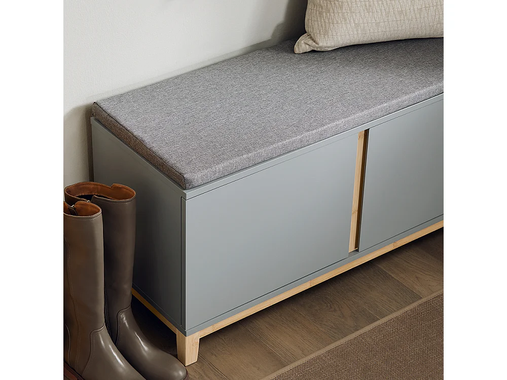 Ławka na buty z siedziskiem i 2 drzwi FSR117-HG