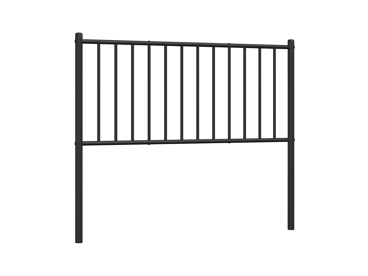 Tête de lit métal noir 100 cm POI48782 BonneVie Meuble