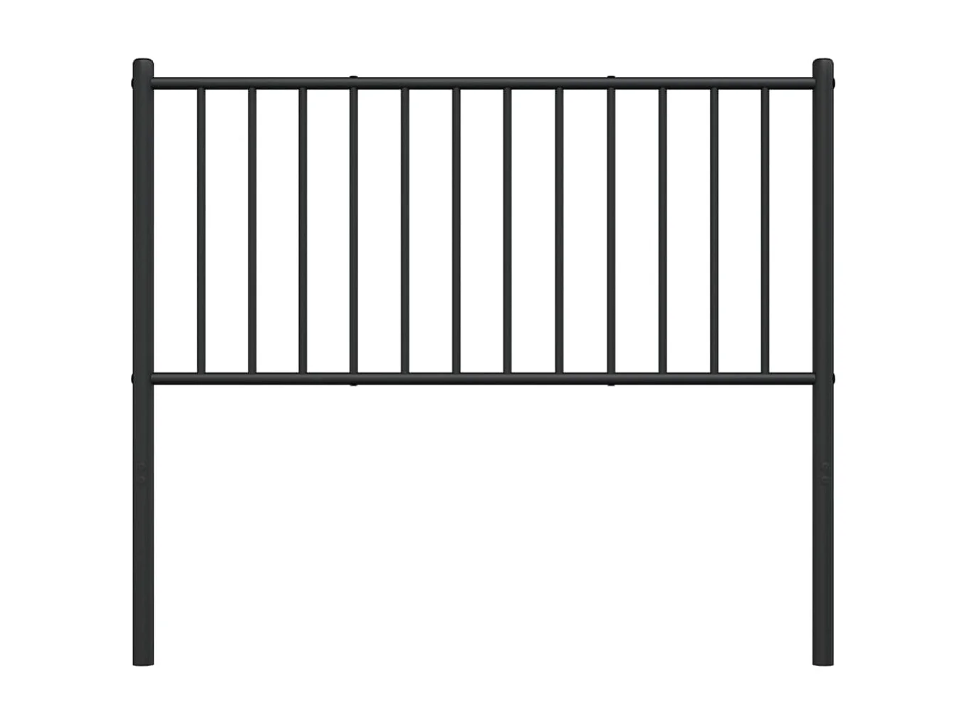 Testiera | Testata del letto in Metallo Nero 100 cm