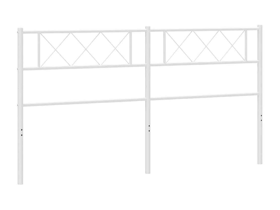 Cabecero de metal blanco 200 cm ES94332
