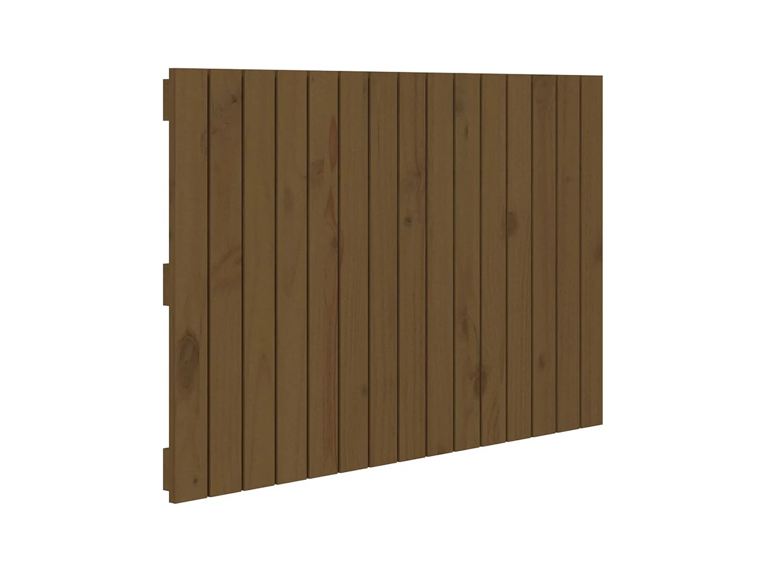 Tête de lit murale Marron miel 95,5x3x60 cm Bois massif de pin POI53443 BonneVie Meuble