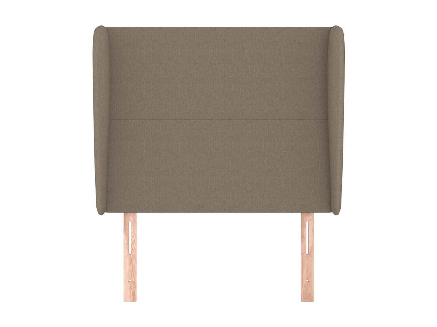 Kopfteil,Bettkopfteil mit Ohren Taupe 93x23x118/128 cm Stoff -gkd845188