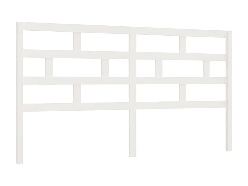 Cabecero de cama madera maciza de pino blanco 206x4x100 cm ES79002