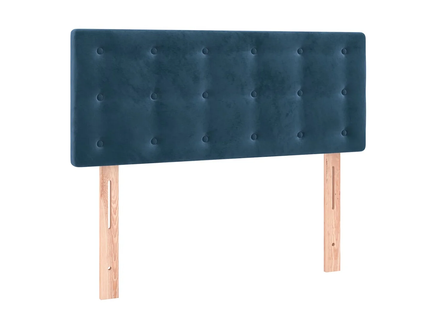 Cabecero con LED de terciopelo azul oscuro 80x5x78/88 cm ES66119