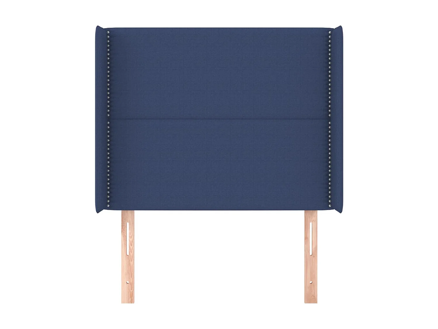 Tête de lit avec oreilles Bleu 103x16x118/128 cm Tissu POI76718 BonneVie Meuble