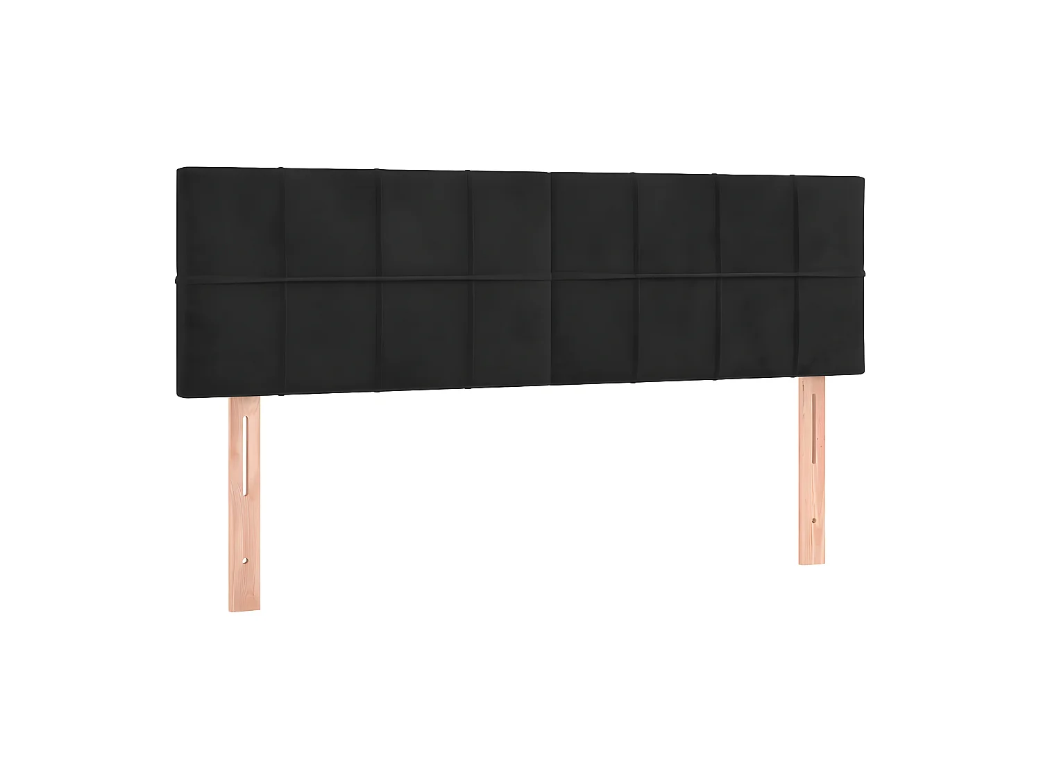 Têtes de lit 2 pcs Noir 72x5x78/88 cm Velours POI14104 BonneVie Meuble