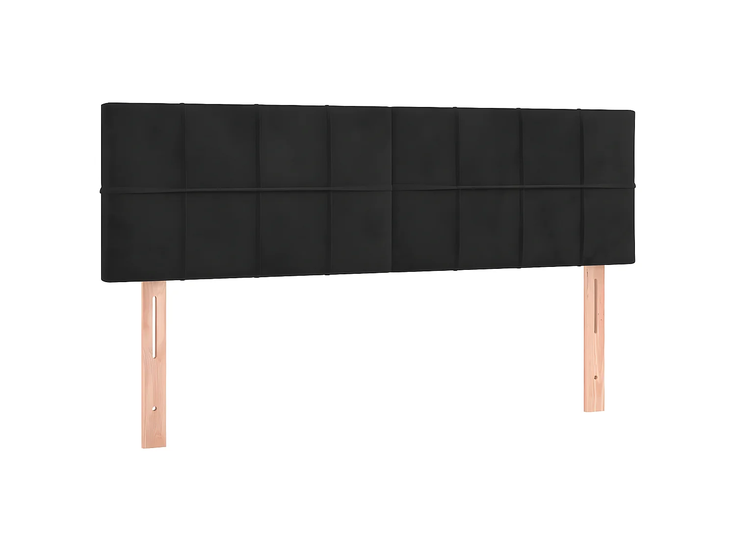 Têtes de lit 2 pcs Noir 72x5x78/88 cm Velours POI14104 BonneVie Meuble