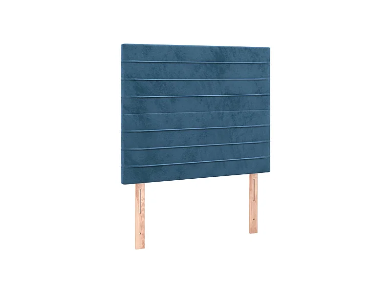 2er-set-Kopfteil,Bettkopfteile Dunkelblau 90x5x78/88 cm Samt -gkd192324