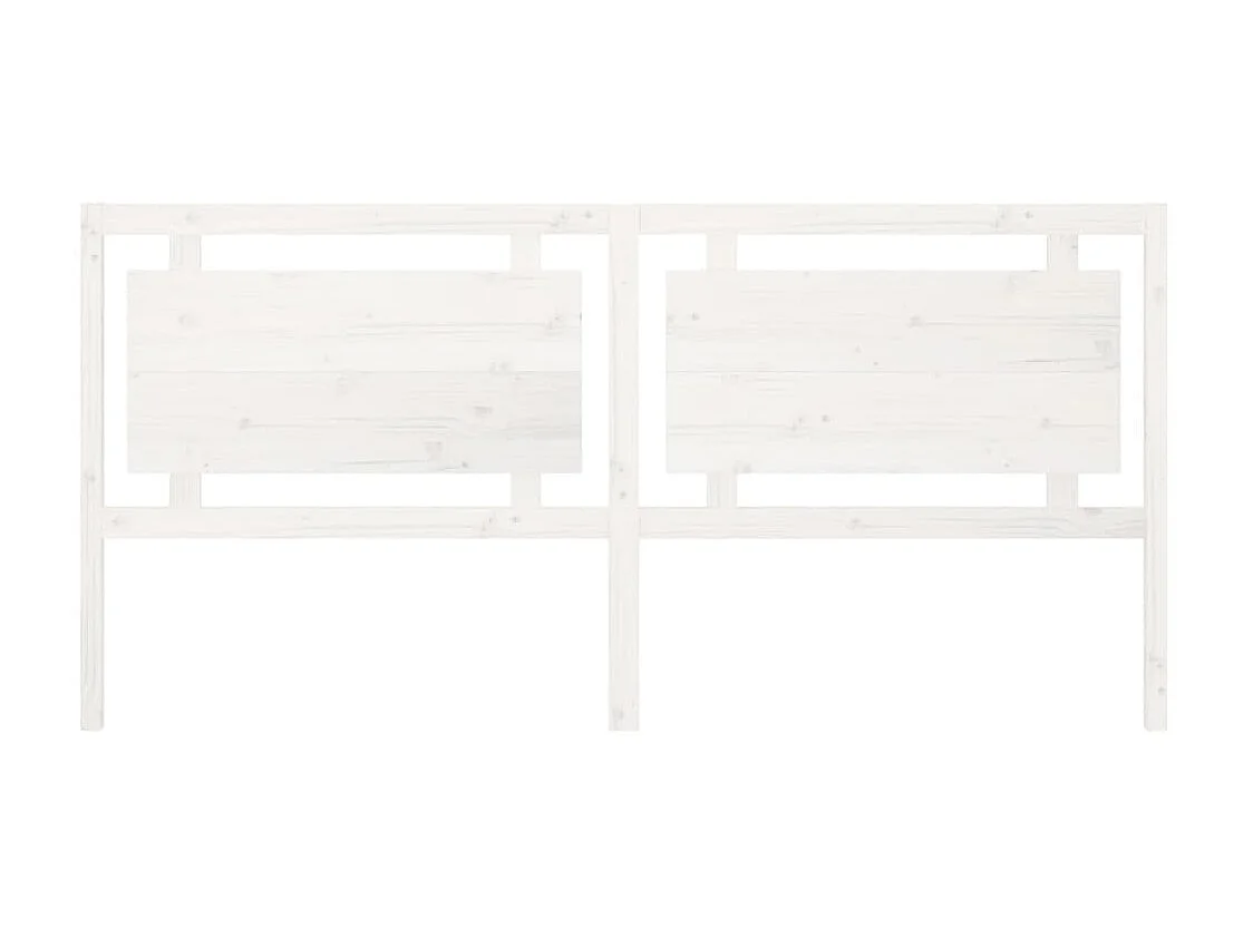 Testiera | Testata del letto per Letto Bianca 205,5x4x100 cm Legno Massello di Pino