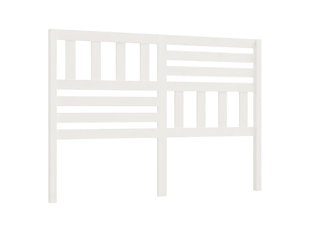 Testiera | Testata del letto per Letto Bianca 126x4x100cm in Legno Massello di Pino