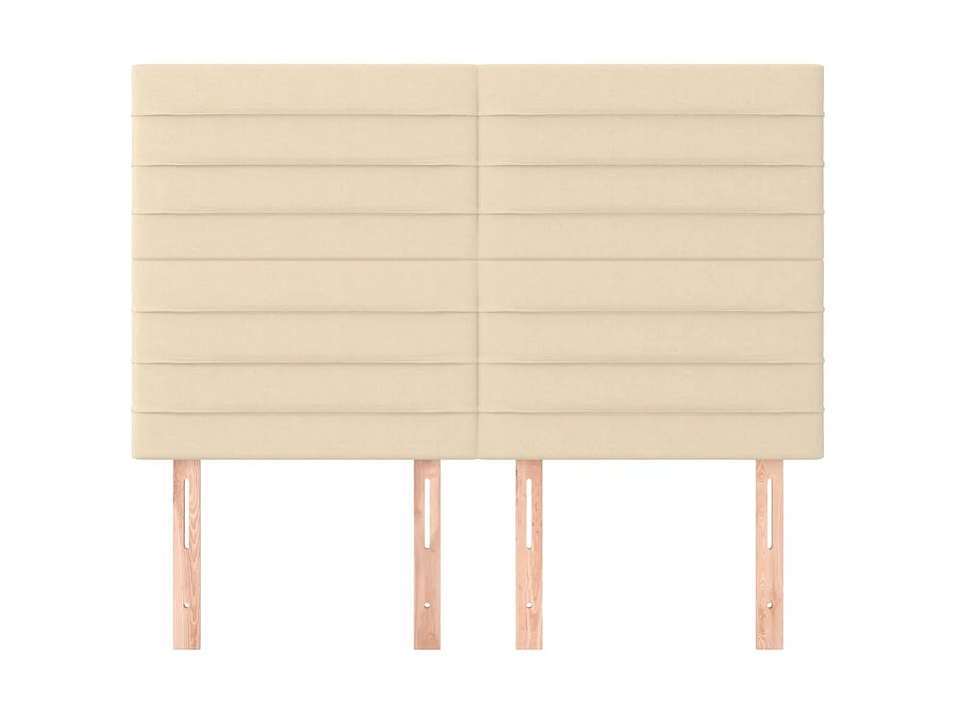 Kopfteil,Bettkopfteile 4 Stk. Creme 72x5x78/88 cm Stoff -gkd488257