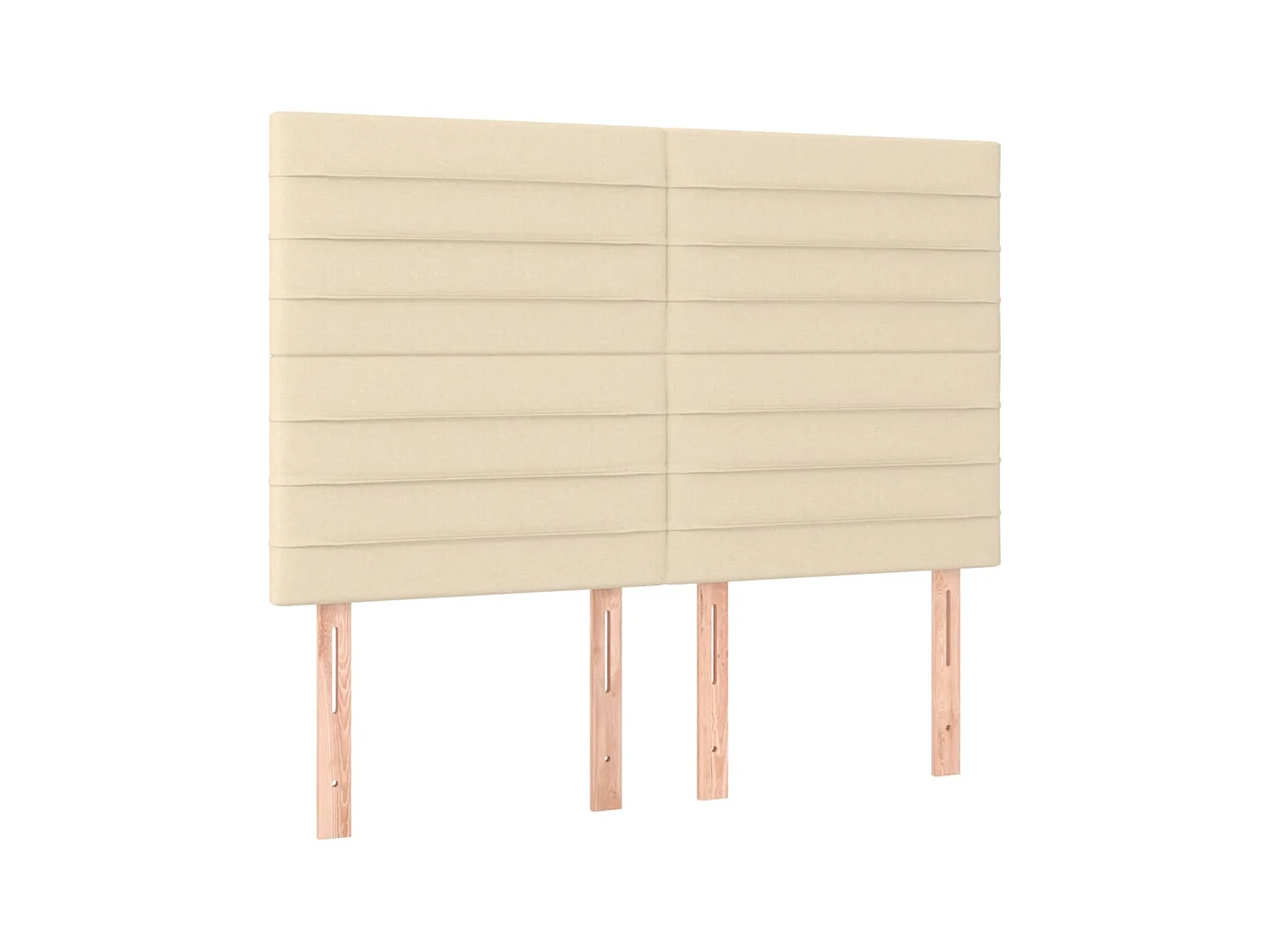 Têtes de lit 4 pcs Crème 72x5x78/88 cm Tissu POI12450 BonneVie Meuble