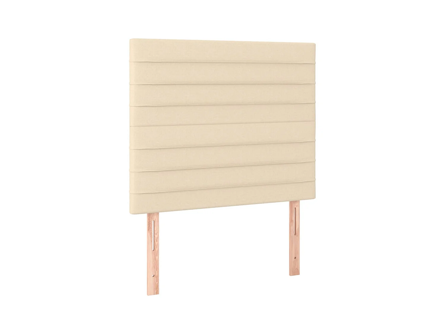 Têtes de lit 2 pcs Crème 100x5x78/88 cm Tissu POI38961 BonneVie Meuble