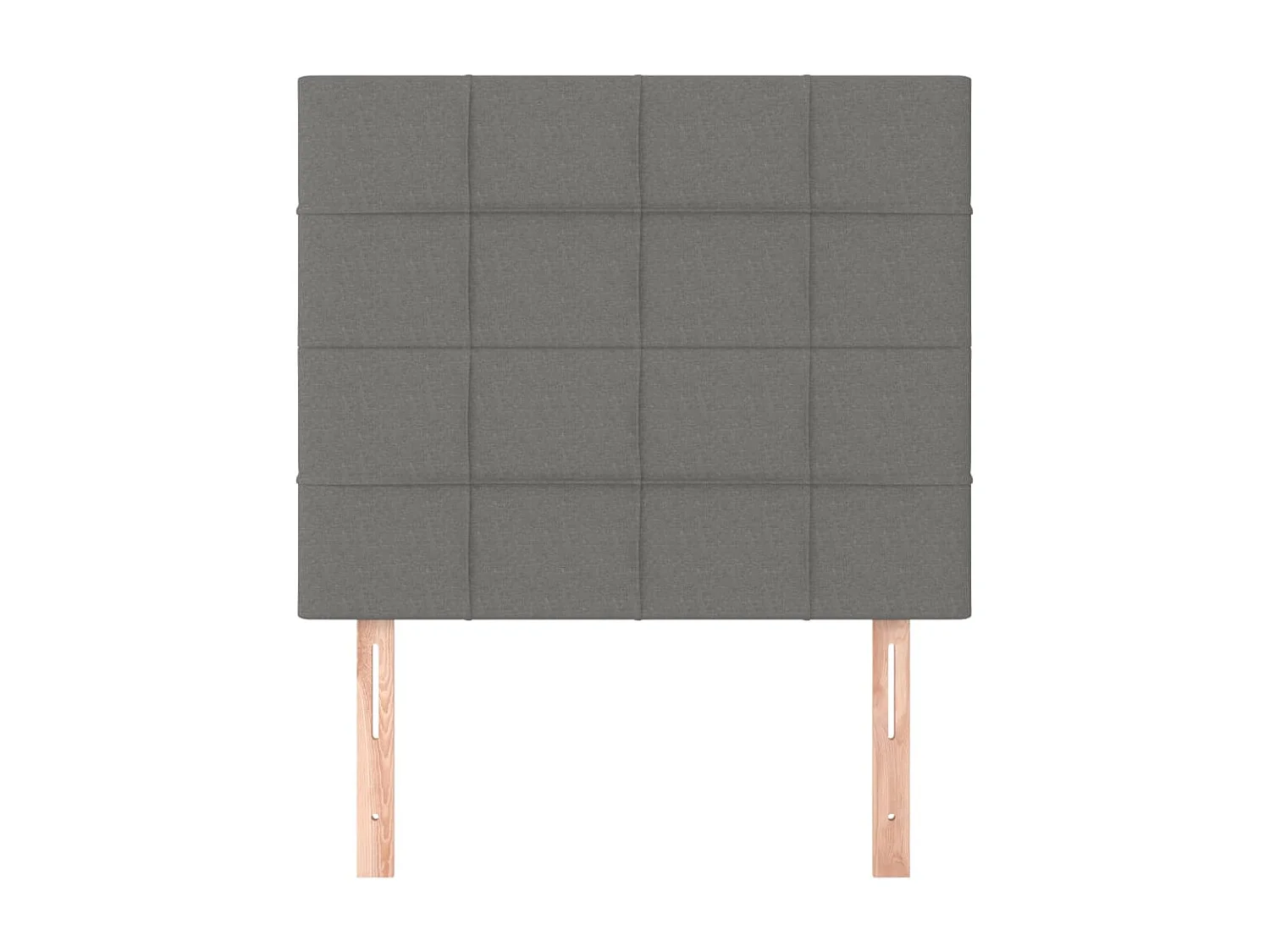 Cabeceira de cama 2 pcs tecido 90x5x78/88 cm cinzento-escuro PT206014