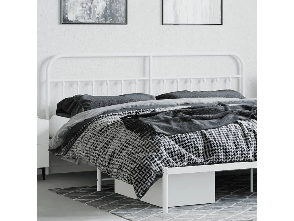 Testiera | Testata del letto in Metallo Bianco 200 cm